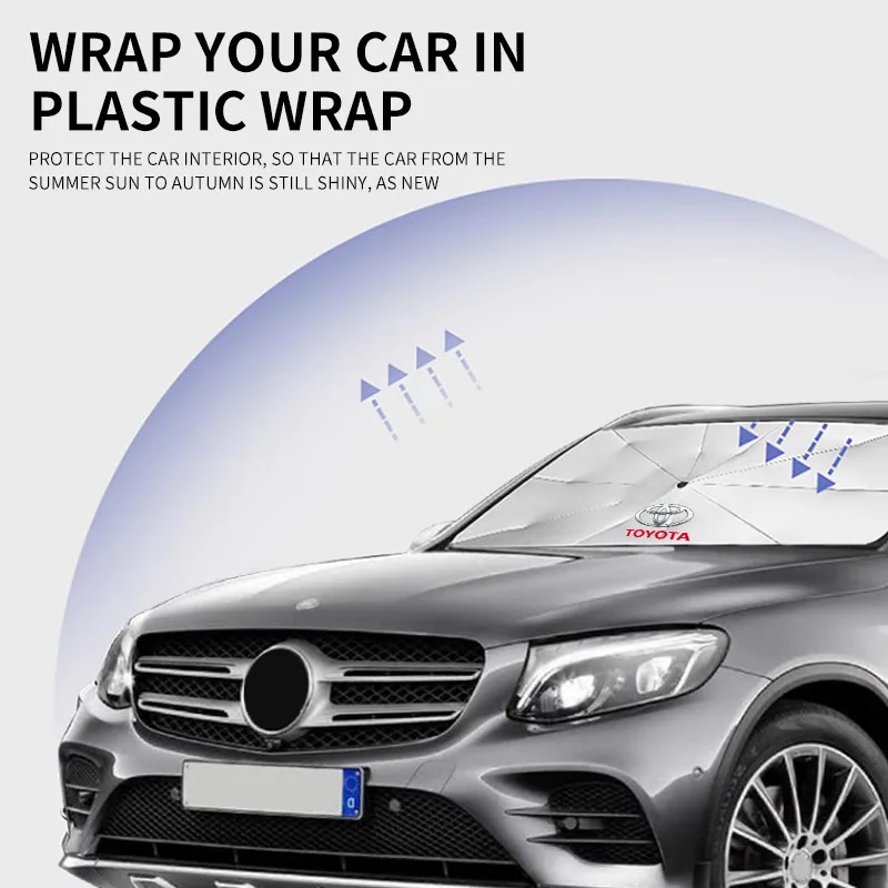 شعار السيارة مظلة الزجاج الأمامي ، مظلة لتويوتا C-...