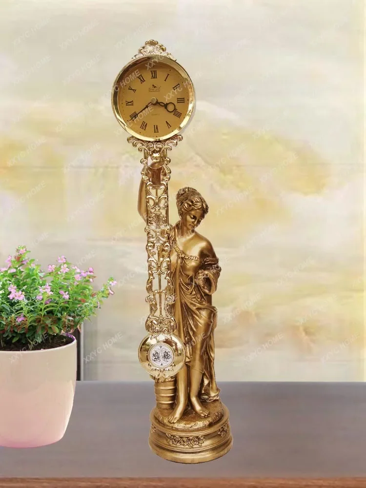 

Shangda Desk Creative Clock Desk Goddess Clock Desk Swing Art Clock تحف كبيره للمنزل