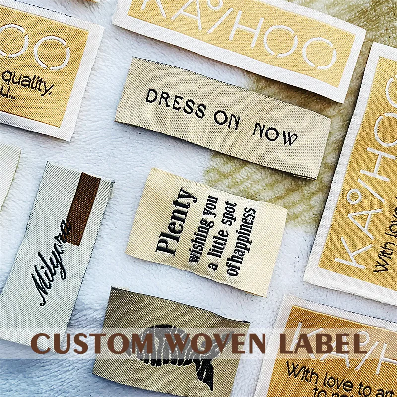 CustomClothesLabelHandmadeTagsGarmentFabricPersonalizedBrand