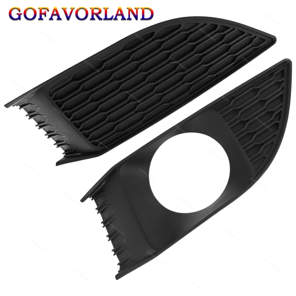 

68092614AA 05182372AA Pair Front Left Right Side Fog Lamp Cover Bumoer Grill Bezel Plastic Black For Dodge Charger 2011-2014