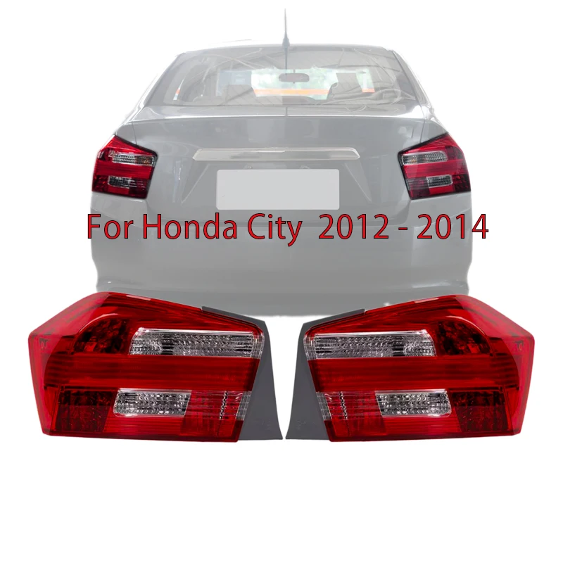 

Задняя крышка для Honda City 2012 2013 2014, задняя фара, тормозной сигнал поворота, автомобильные аксессуары без жгута проводов, лампа