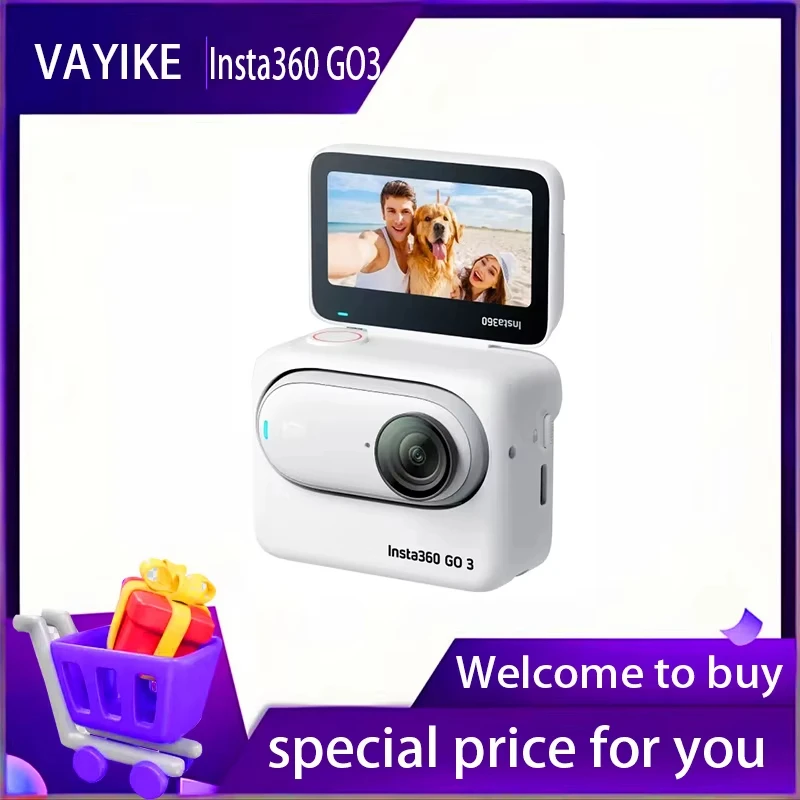 Insta360 GO3 32G 64GB 128G Mini Action Camera 10m Waterproof Small Micro Stabilized Action Camera Vlog