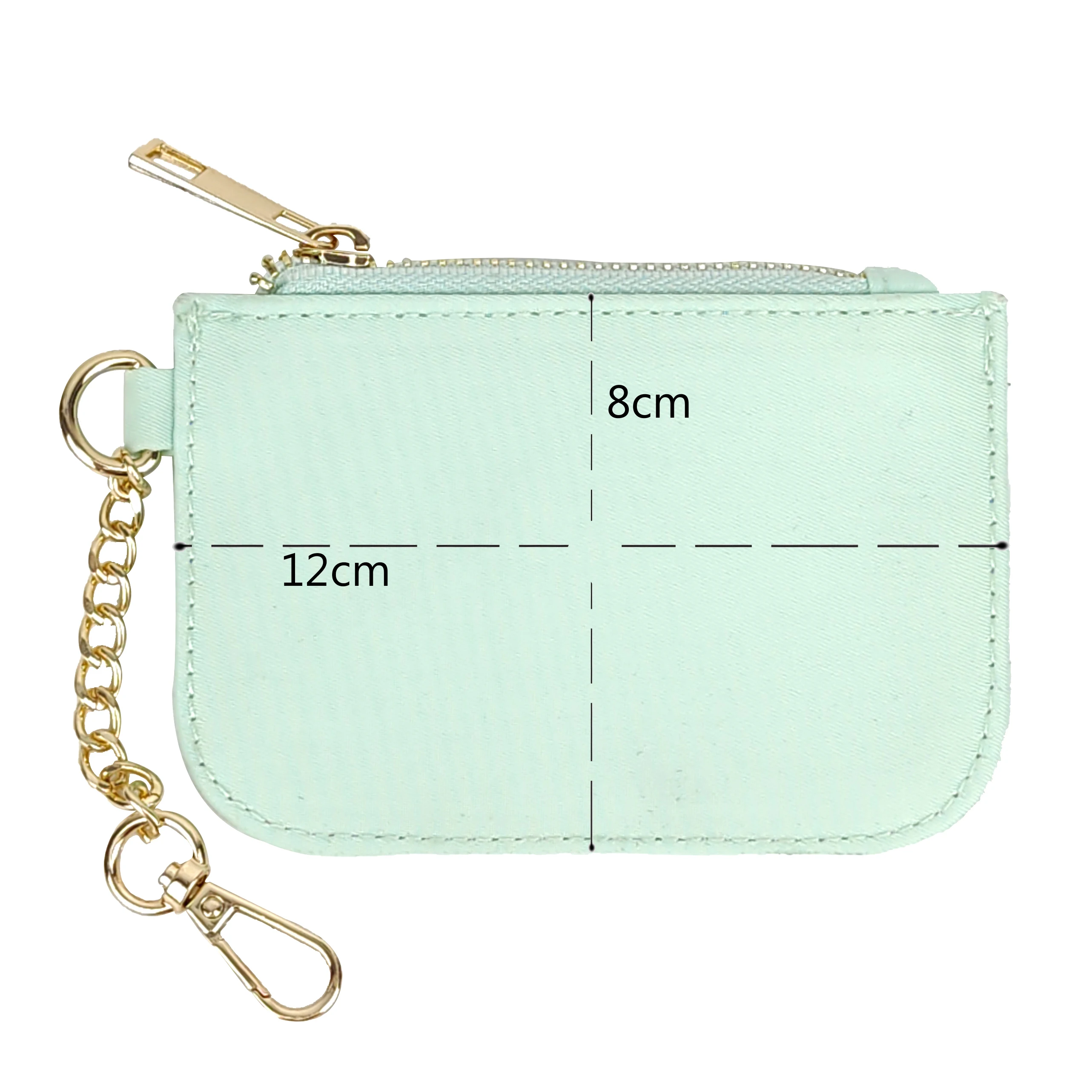 2024 Hot Selling Style Solid Color Nylon Waterproof Small Wallet Card Bag Coin Purse Key Chain Bags Accessories Holiday Gift 2
