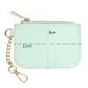 2024 Hot Selling Style Solid Color Nylon Waterproof Small Wallet Card Bag Coin Purse Key Chain Bags Accessories Holiday Gift 2