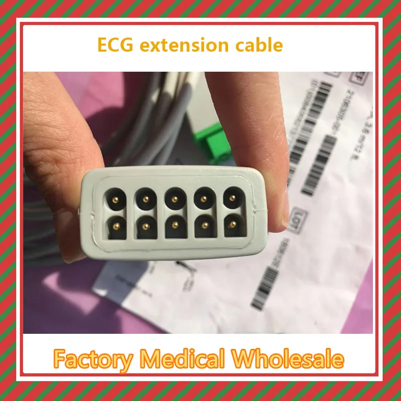 

for AHA American Standard Adult three lead/five lead connectivity ECG extension cable 3.6M blue Order number 2106305-001