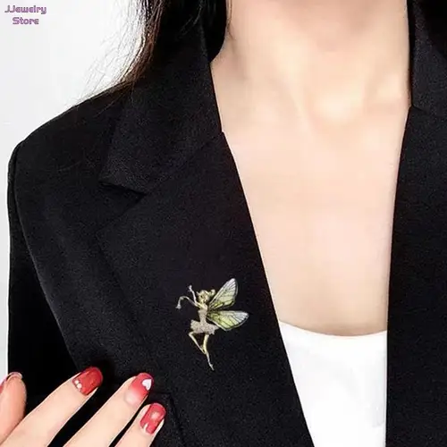 남녀공용 에나멜 곤충 시리즈 브로치, 섬세한 작은 꿀벌 브로치, 크리스탈 라인석 브로치 핀, 보석 선물, 라펠 핀, 패션 3