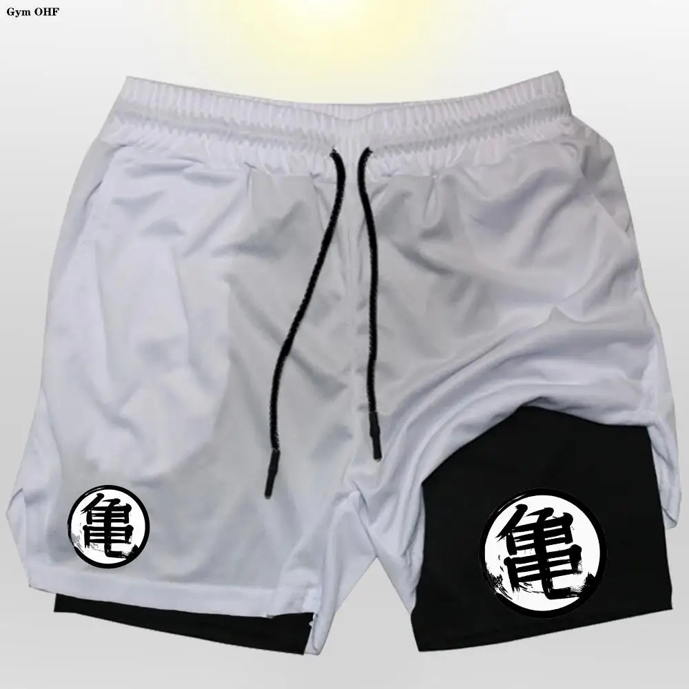 Z Goku Anime Sweatpants Shorts Men Gym Running Quick Dry Sport Outdoor Training Summer 2 In 1 Short Pants 3