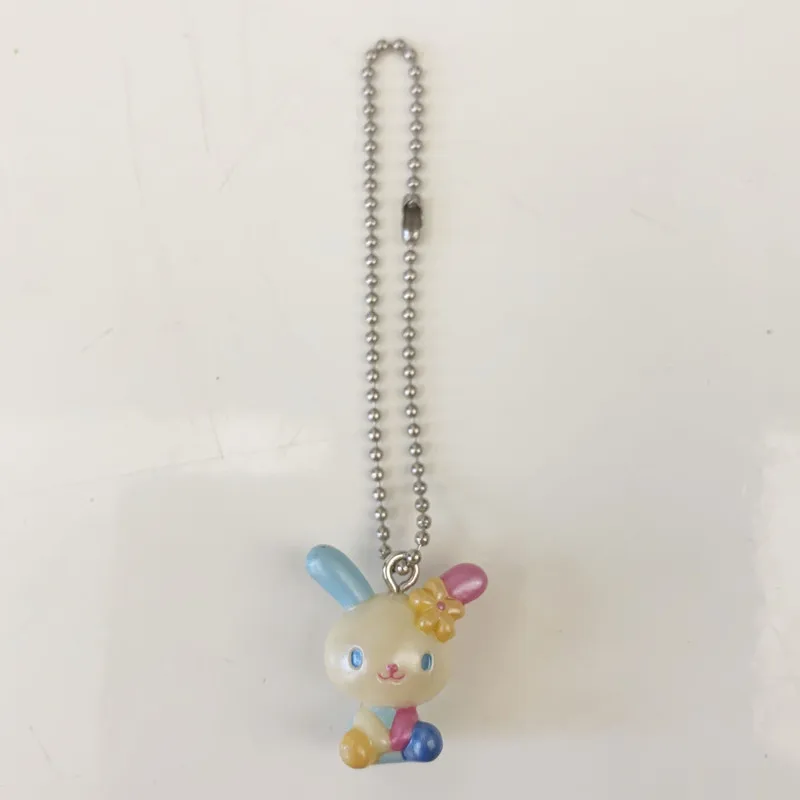 Pearly Usahana Keychain Key Ball Chain Cartoon Anime Bunny Mini Kawaii Cute Keychains Keyring Small Gifts Girls Toys 2