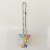Pearly Usahana Keychain Key Ball Chain Cartoon Anime Bunny Mini Kawaii Cute Keychains Keyring Small Gifts Girls Toys 2