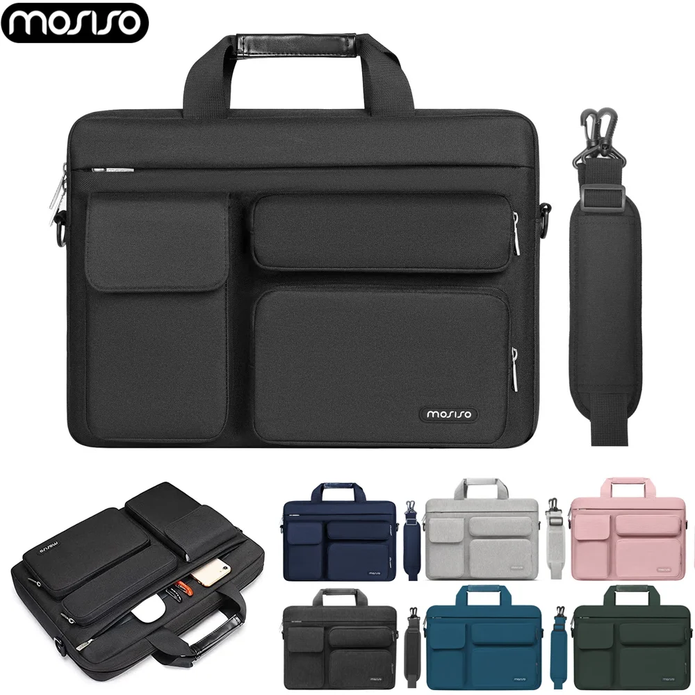 Polegada Bolsa do Portátil Manga Case para Macbook ar Pro m1 m2 2023 hp Huawei Asus Dell Notebook Bolsa de Ombro Maleta 13.3 14 15 16
