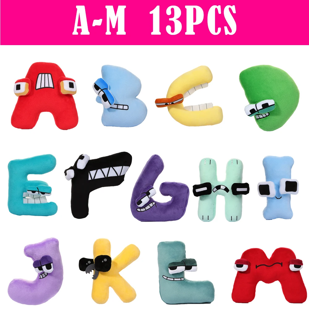 Alphabet Lore 26 Letter Doll Alien Keychain Pendant Stuffed Plush Toy For  Early Education And Learning From Hy0110, $1.17