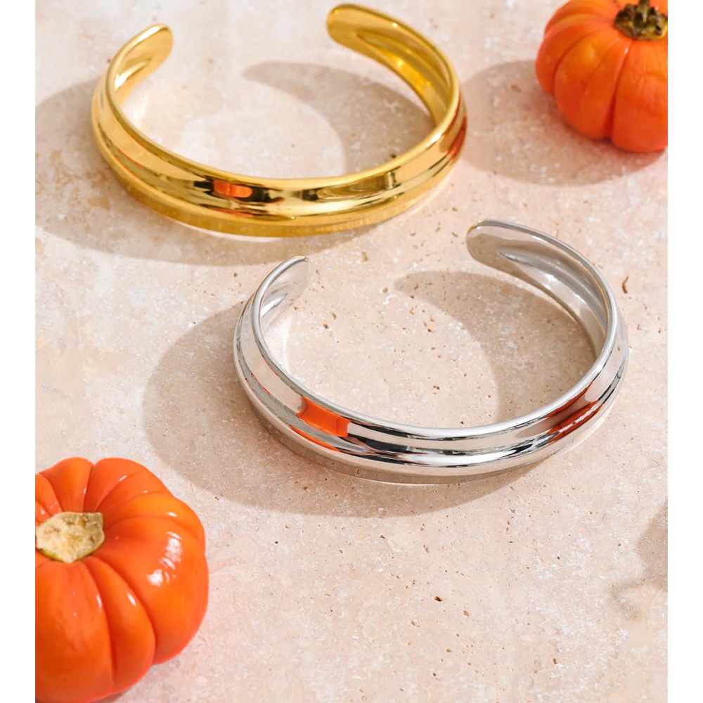 Yhpup Stainless Steel Metal Bracelet Bangle for Women