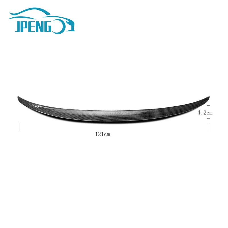 Car rear wing spoiler 121cm length universal sedan for W204 W211 BMW E92 E60 E90 G20 F30 Audi A3 A4 Peugeot 508