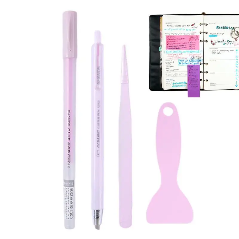 

Клей-ручка для скрапбукинга, набор из 4 штук для творчества, клей-ручки, многофункциональный инструмент для руководства, Набор для изготовления карточек и различных поделок своими руками