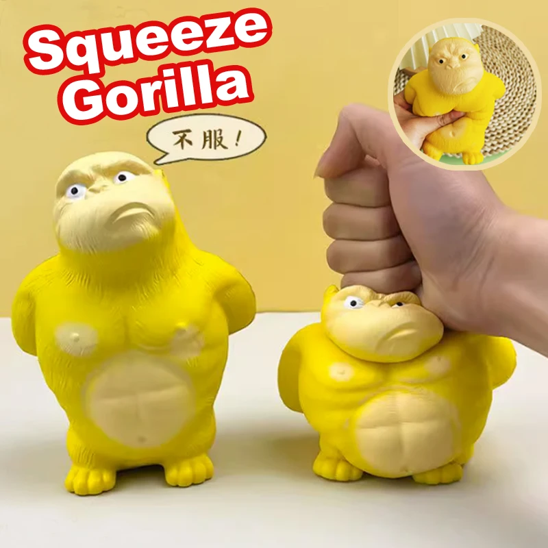 Stiskat hračka žlutý gorila knead pu pomalá rebound kreativní dar přízvuk odlehčovací přízvuk reliéf hračka pro děti dospělé J149
