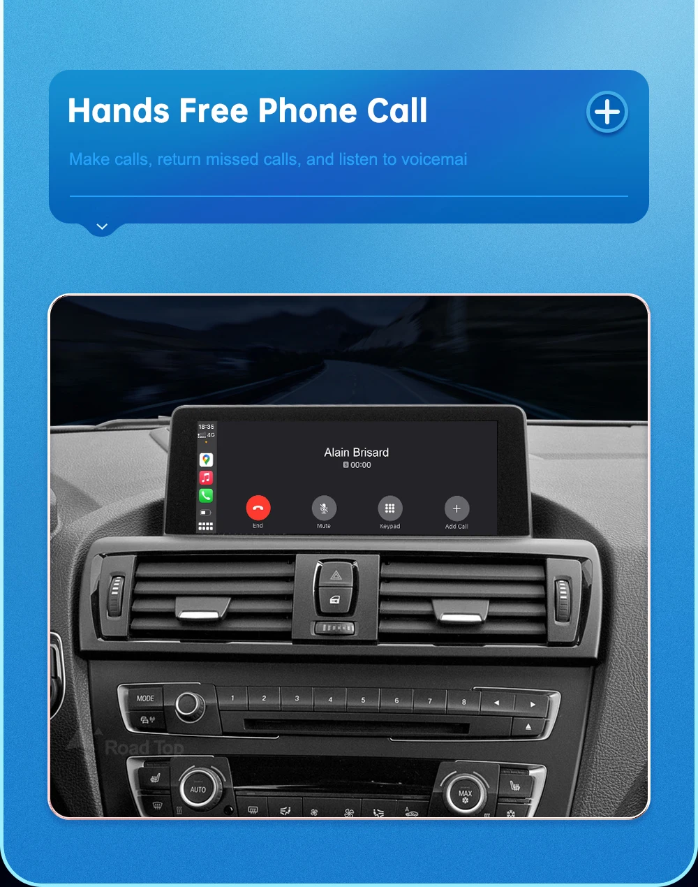 Road Top Wireless Android Auto Für BMW Auto F10 F11 F07 GT F01 F02 F03 F04 F25 F26 NBT EVO Carplay Interface Spiegel Link Air Spielen – Detail 13
