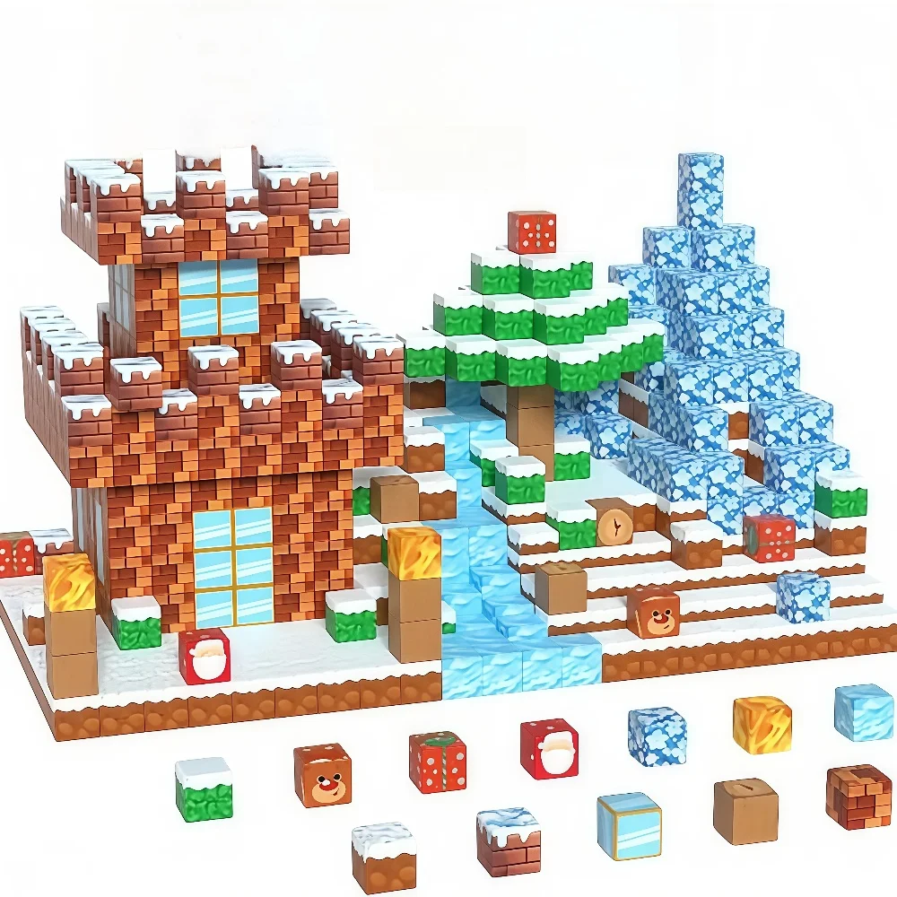 Magnetic Building Blocks Magnetic Assembly Toy Magnetic Construction Masterpiece Set STEM Learning Kit