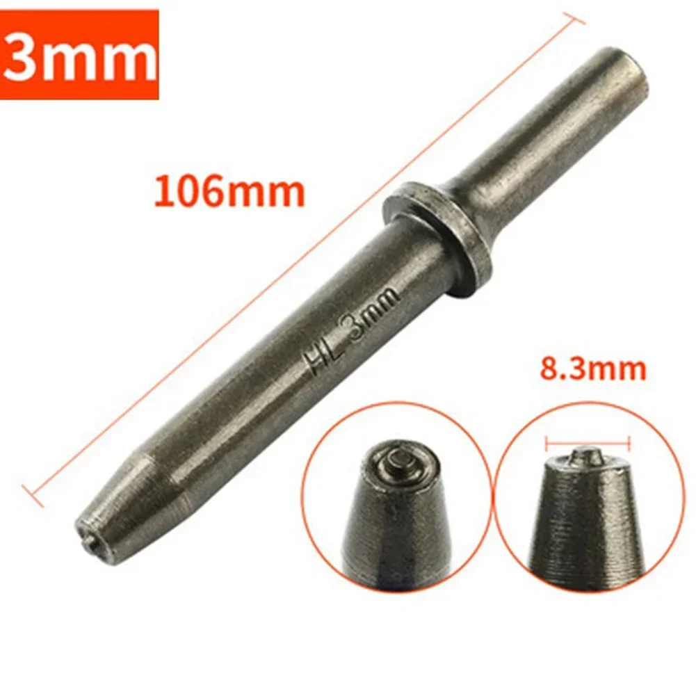 1pc Air Rivet Hammer Tool Hand Riveters Renovation Team 2/3/4/5/8mm Semi-hollow Pneumatic Hammer Impact Air Tools Rivet Guns