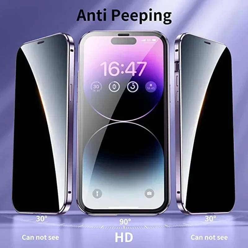 Premium Double-Sided Magnetic Privacy Case with Full Lens Protection and Snap Lock Cover