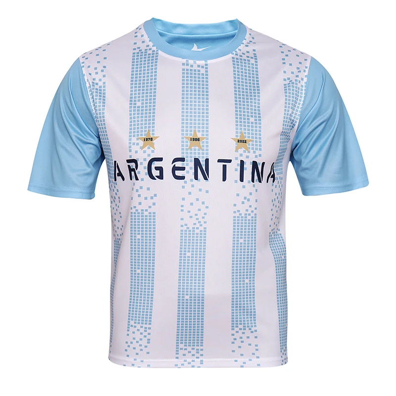 Argentina Soccer Jerseys Men Football Shirt Blue white stripes Tracksuit soccer jersey american football jersey for American Cup