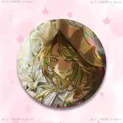 Vanilla Cookie HD Print Round Brooch Lapel Pin - 44X44mm (Z6)