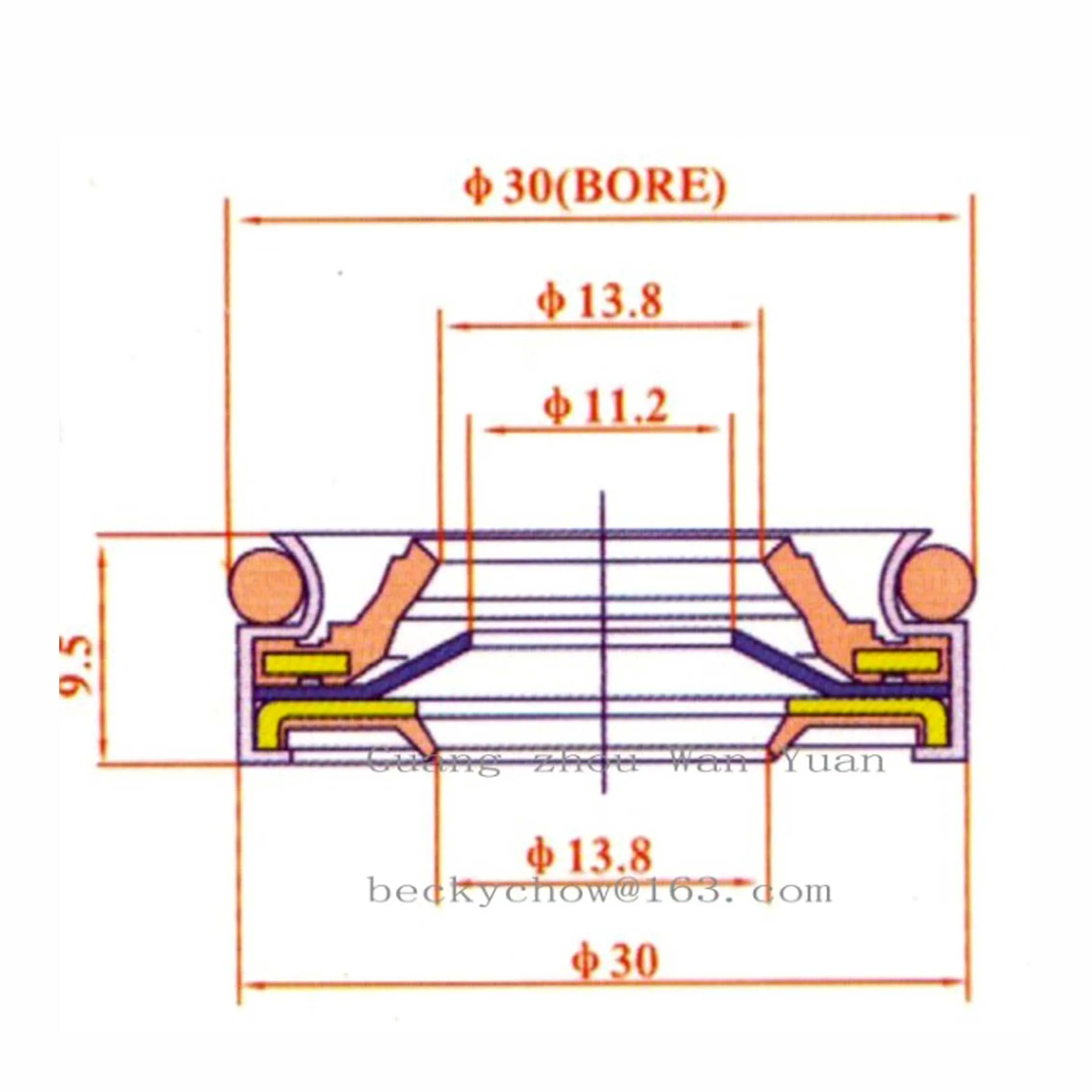 AC Compressor Shaft Seal Stamp Oil Seal For Nippon Denso TV12/14C Calsonic Nissan Cefiro A30 A32 Car Compressor Repair Parts air conditioning repair kit