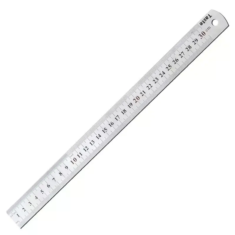 뜨거워요 15-100CM 무광택 새틴 크롬 스테인리스 스틸 기계공 엔지니어용 자(밀리미터 눈금 포함)