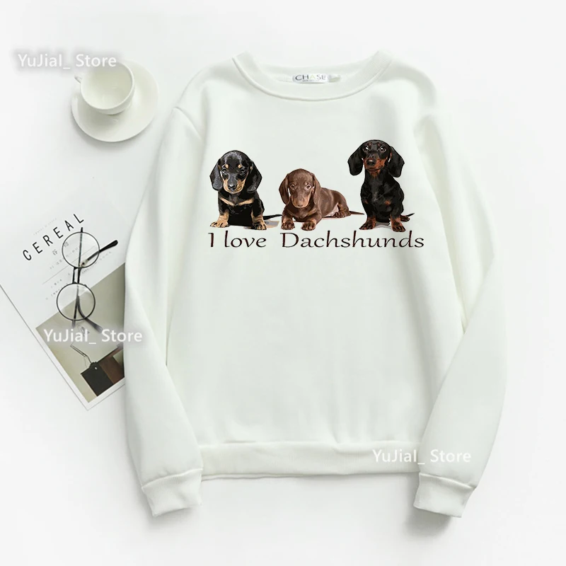 Рисунок 2 - Женская толстовка с капюшоном I Love My Dachshund