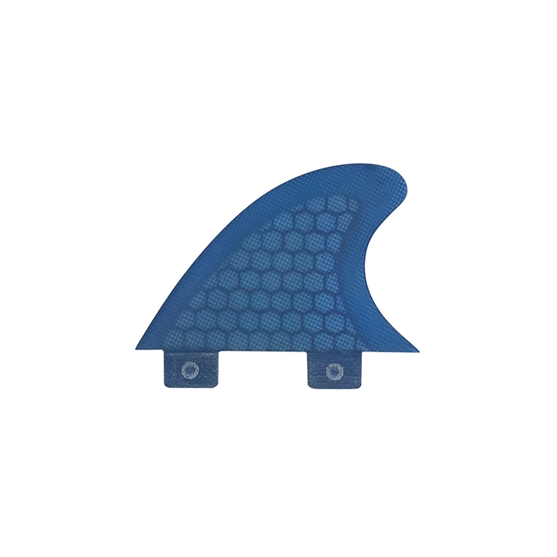 Surfboard Center Fin UPSURF FCS Blue Fibreglass Fin Double Tabs Honeycomb Surf Fin Quilhas Paddle Surf Accessories