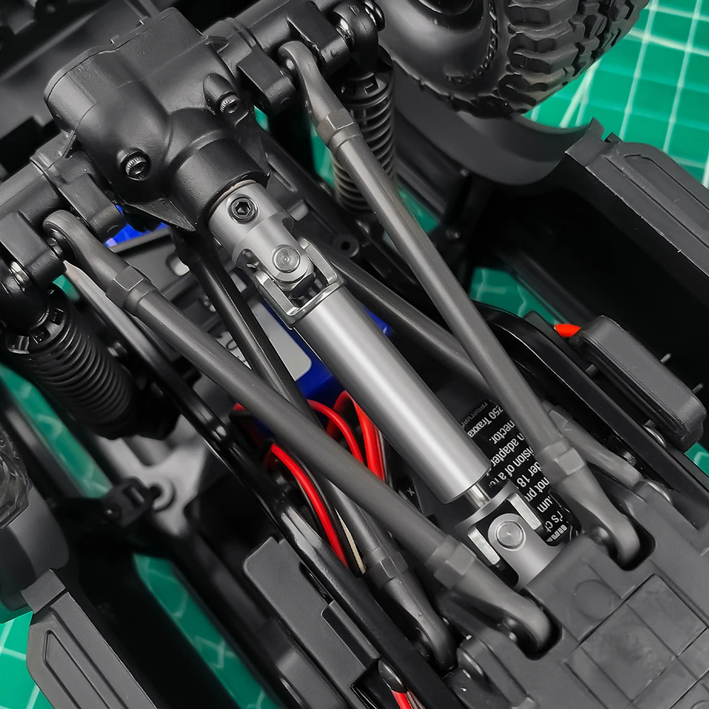 AXSPEED Mittelantriebswellen aus Edelstahl in D-Form für 1/18 RC Crawler TRX4M Bronco Defender, K10 F150 Upgrades – Detail 9