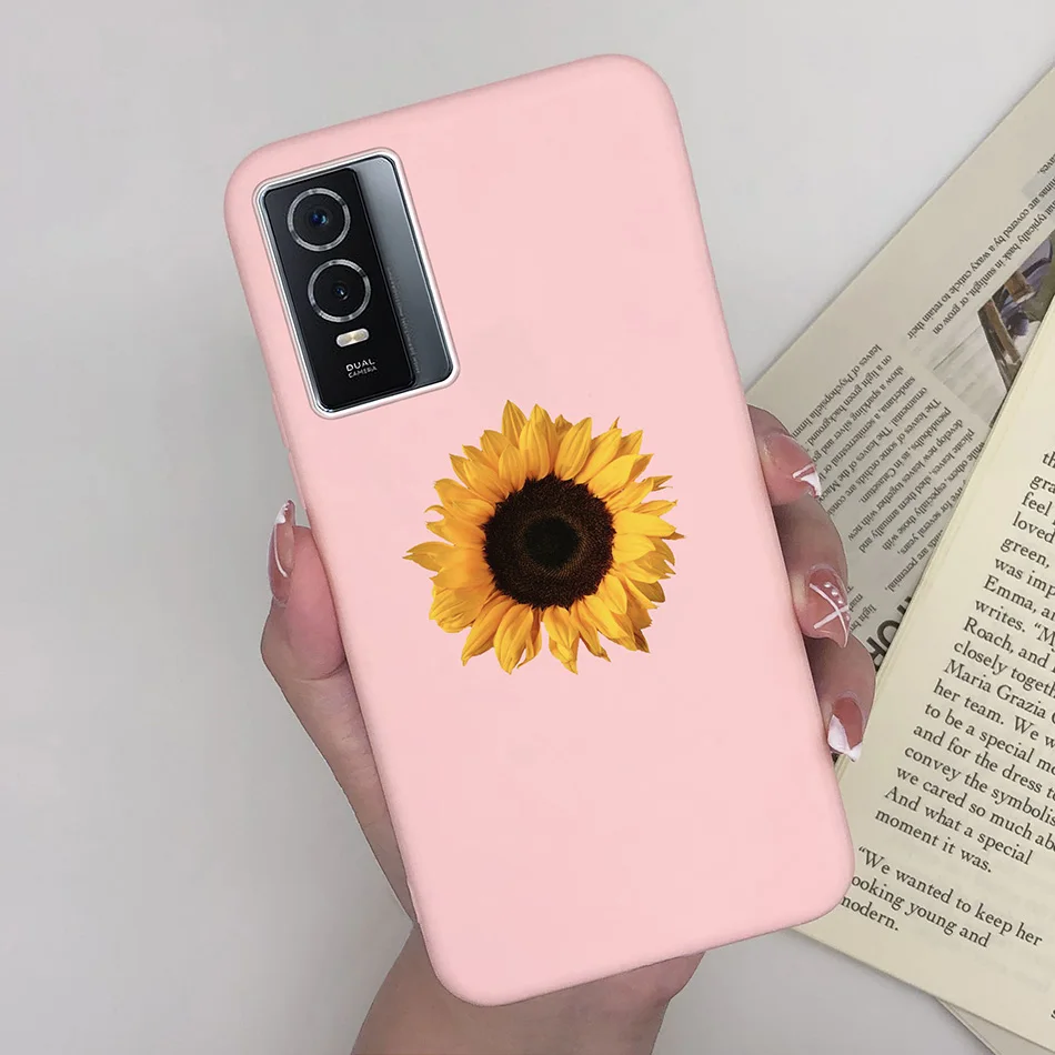 Enhanced Product Title:  
Matte Silicone Shockproof Anti-Slip Phone Case with Plant Heart Design
