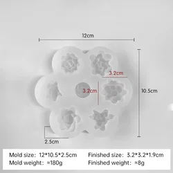 Versatile 7-in-1 Silicone Mold for DIY Succulent and Cactus Creations (J-1145)