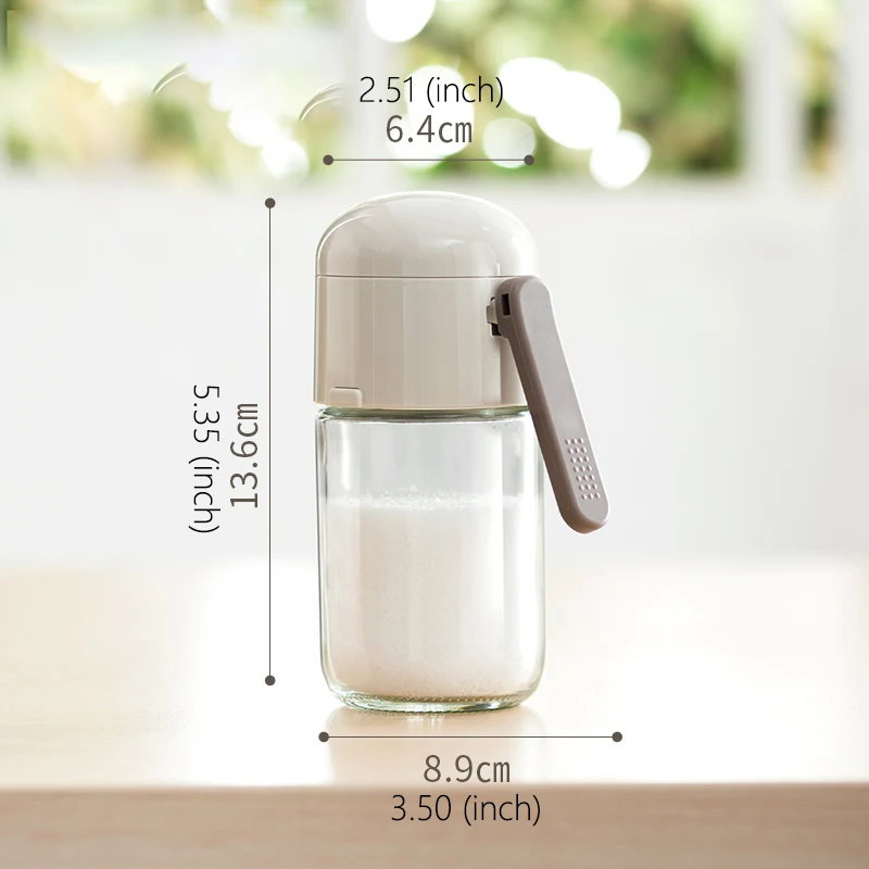 Seasoning Bottle Pressing Container Storage Glass for Pepper Salt Spice Sugar BBQ Condiment salt shaker spices bottle salt pepper shakers seasoning jar