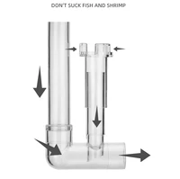 AQUAPRO พลาสติก Inflow Outflow Inlet Outlet Skimmer Aquarium อุปกรณ์เสริมถังท่อกรองน้ําปลา Fishbowl Terrarium 6