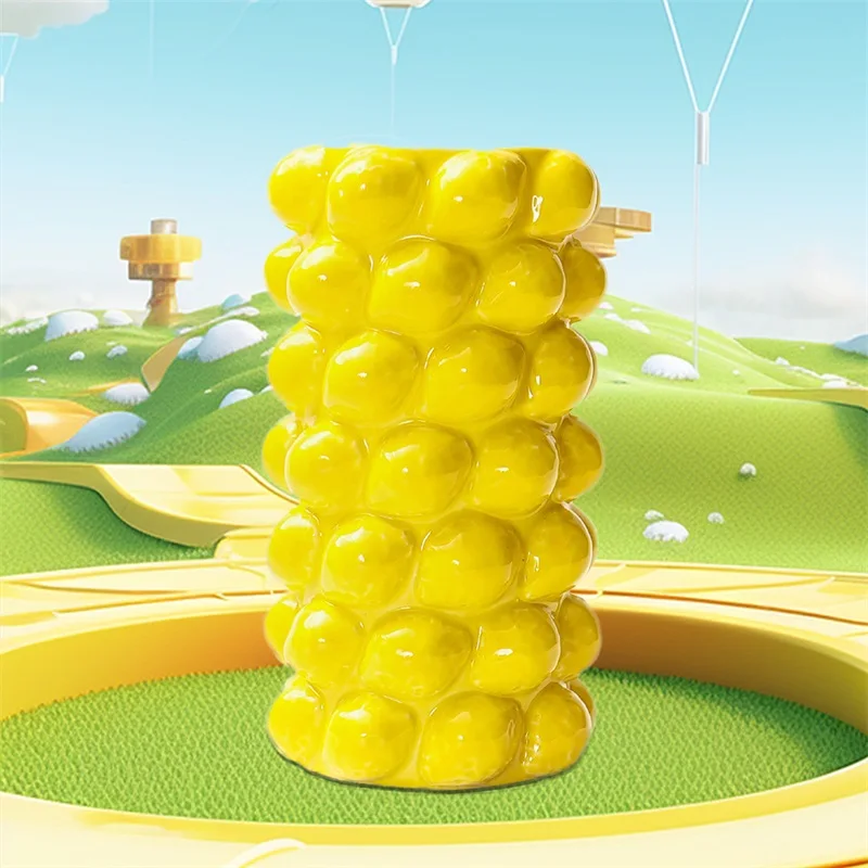 Fruit Vase Cute Flower Vase Table Centerpiece Cute Decoration with 3D Lemon/Strawberry Design for Home 6