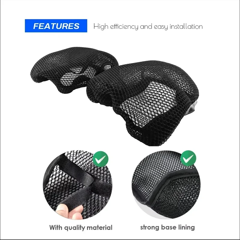 Honeycomb Mesh Motorcycle Seat Cover and Insulation Cushion Protector