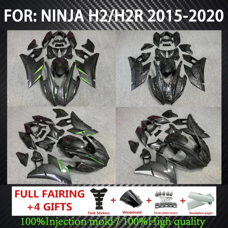 

For ninja H2 H2R 2017 2018 2019 2020 2021 2022 Motorcycle full fairing bodywork body kit ABS injection mold fairings kits zxmt