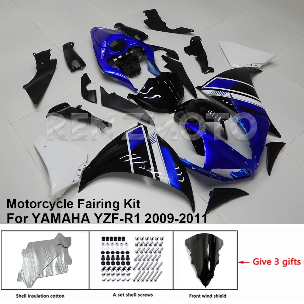 

YZFR1 Motorcycle Fairing Set Body Kit Plastic For YAMAHA YZF-R1 YZF R1 2009-2011 Accessories Injection Bodywork Y1009-101a