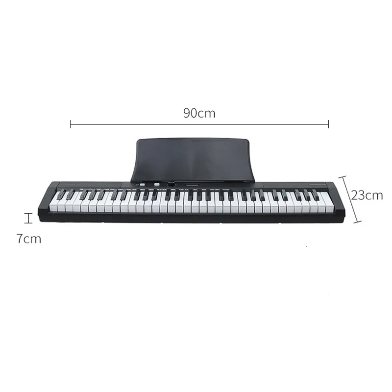 Adult Electronic Piano 61 Keys Portable Musical Keyboard Cheap Professional Musical Piano Child Beginner Easy Electronic Organ