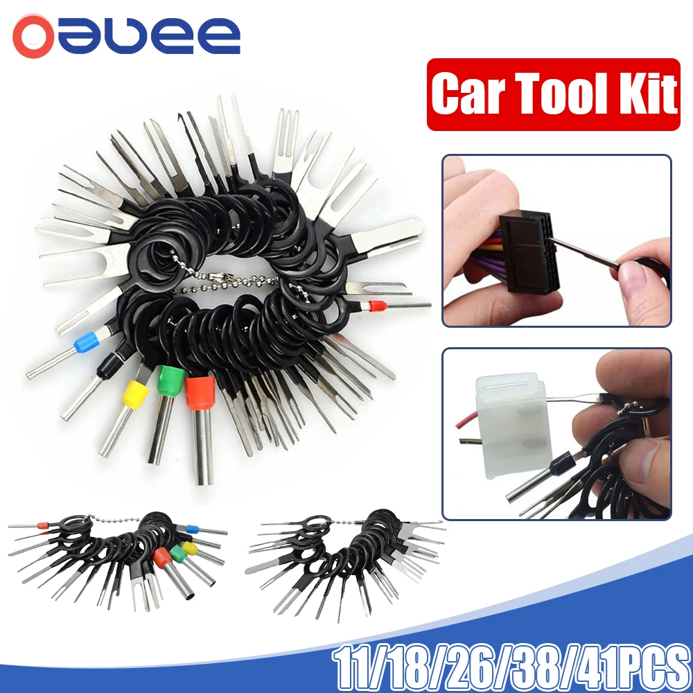 Outil de retrait de terminal automatique, kit d'extraction de connecteur de  connecteur de câblage électrique de voiture, outil d'épinglage