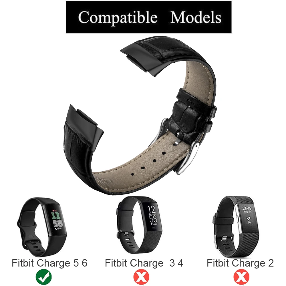 Fitbit Charge 6 5 용 가죽 밴드 Fitbit Charge 5 6 팔찌 Correa 용 여성용 남성용 시계 손목 스트랩 루프