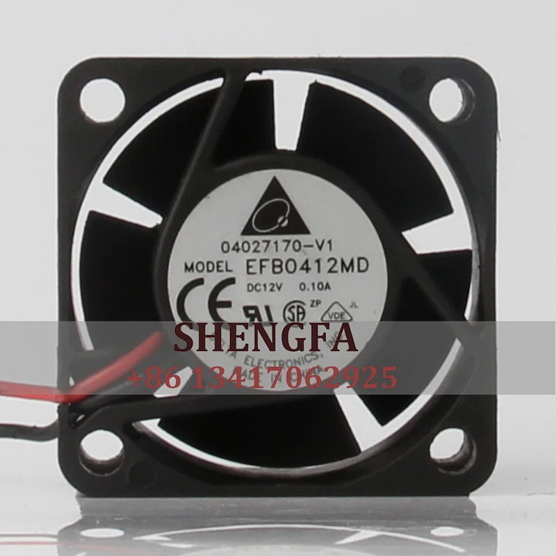 DELTA EFB0412MD Case Cooling Fan Switch Quiet Ventilation Centrifugal Ventilation DC12V 0.10A 40x40x20mm 4020 4cm 2pcs silent quiet 40mm fan sunon ha40101v4 d13u c99 dc12v 0 80w 4cm 4010 tv case axial cooling fan