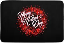 

Happy Mother's Day Door Mats Sponge Floor Mat with Non Slip Bottom Washable Rugs for Kitchen Office Bathroom Indoor Home