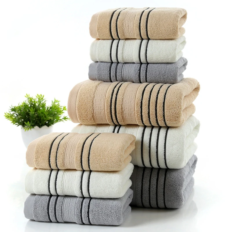Cotton Towel Set High Quality Hand Towel Hair Dryer Towel Large