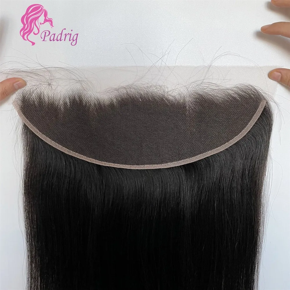Straight Lace Frontal Human Hair Ear To Ear Transparent Lace Brazilian Virgin Hair 8-18 Inch Full End 13x4
