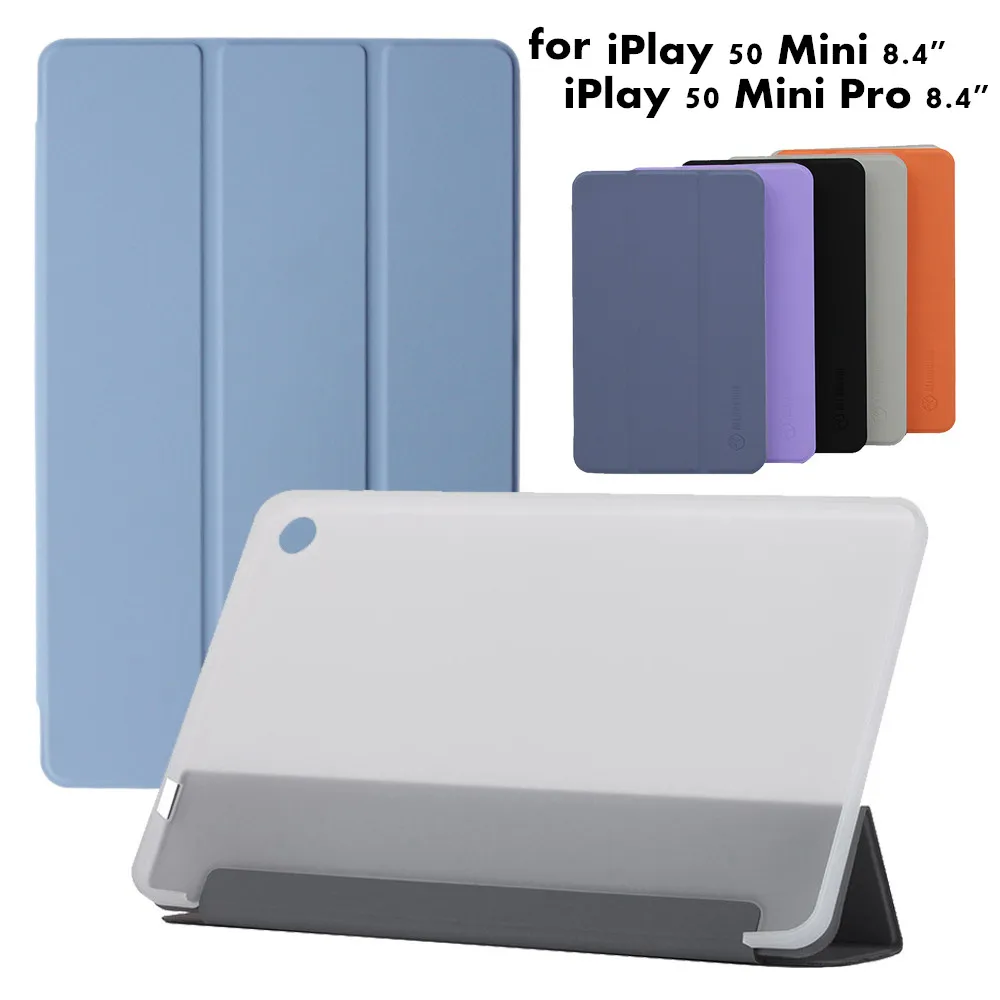 Alldocube-tri-folding pu Capa Tablet de Couro Função Stand Flip Case para Iplay 50 Mini Pro 8.4
