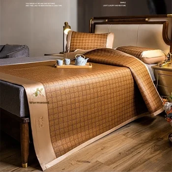 Double-Sided Bamboo Cooling Mat – Foldable Summer Mattress for Home & Dorm