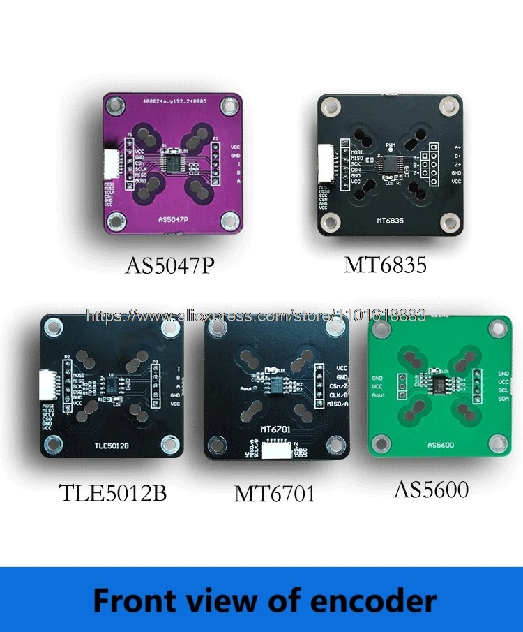 Tle5012b Encoder Arduino Codificador magnético AS5600 AS5047P MT6701 TLE5012B MT6835 Equipado ...