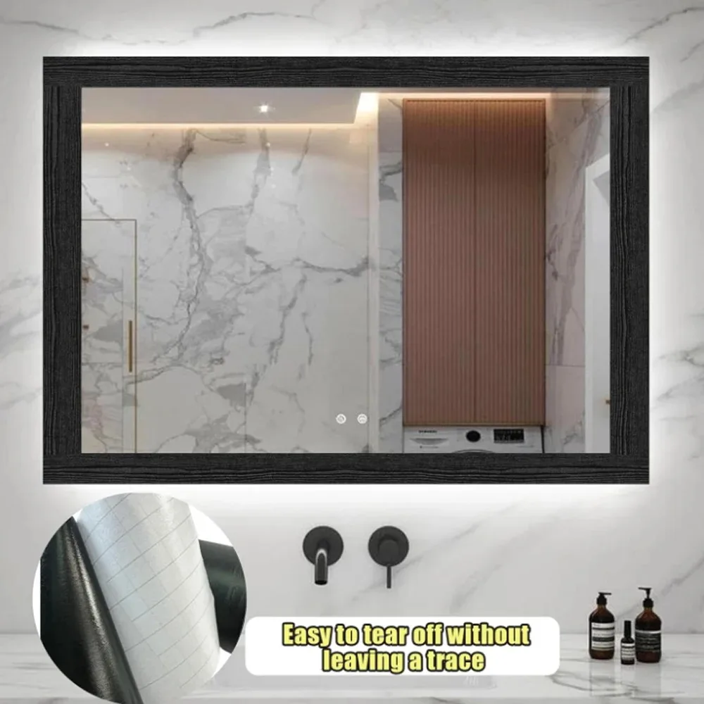 Description Picture 6 of item1PC 5mx10cm Thickened Imitation Wood Grain Skirting Wall Stickers, Self-adhesive Living Room Bedroom Wall Corner Decoration