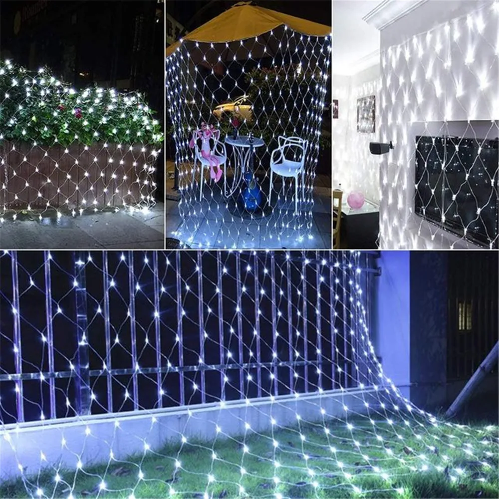 ตัวเลือกสินค้า ไฟ LED ตกแต่งเทศกาล สวย 1.5x1.5m 2x3m งานแต่ง คริสต์มาส